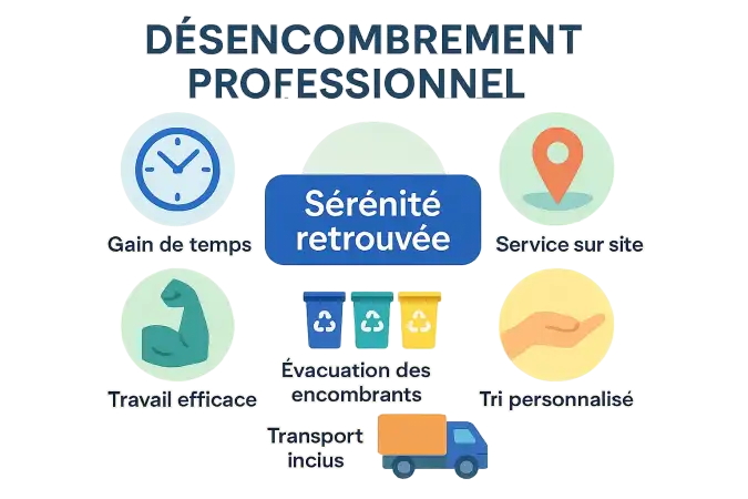 Illustration des avantages du débarras professionnel