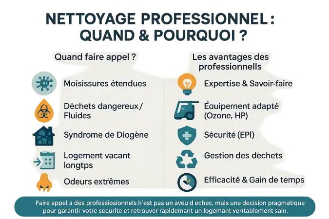 Illustration nettoyage professionnel logement insalubre
