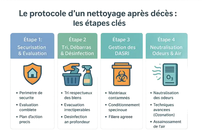 Intervention de désinfection après un décès
